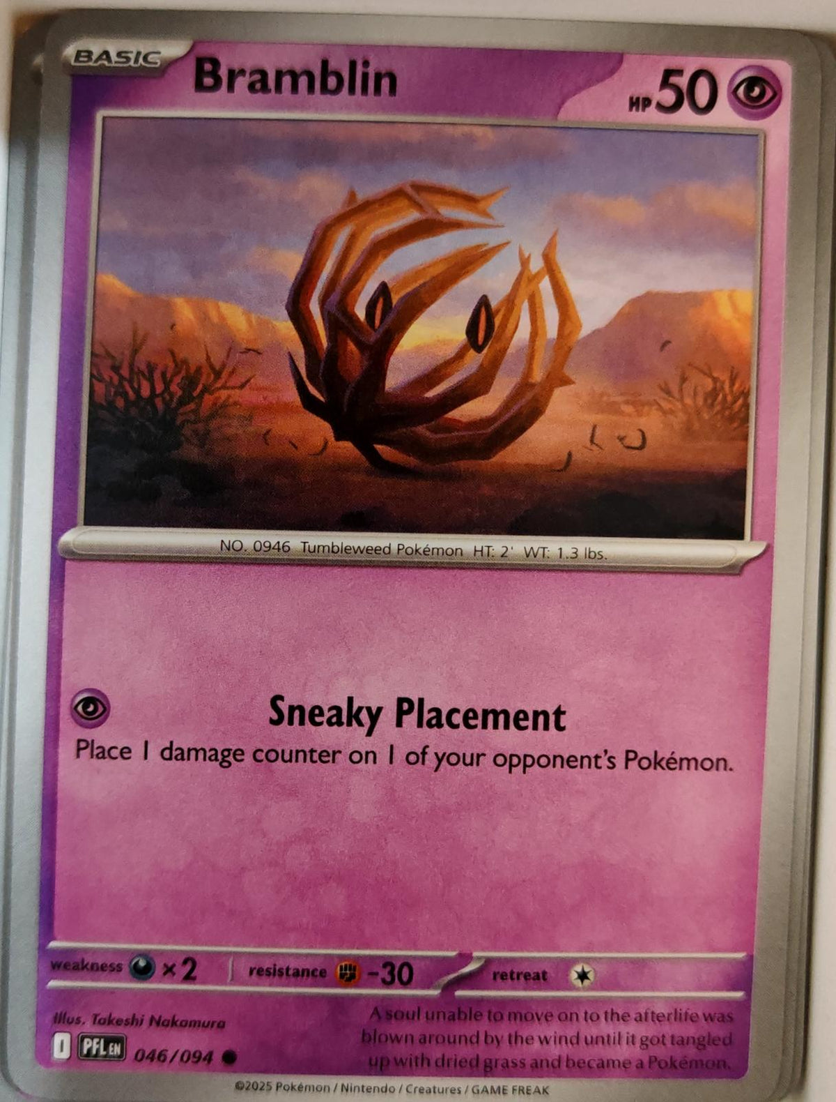 Bramblin - 046/094 - - PHANTASMAL FLAMES - Pokemon - Common | AA07-16