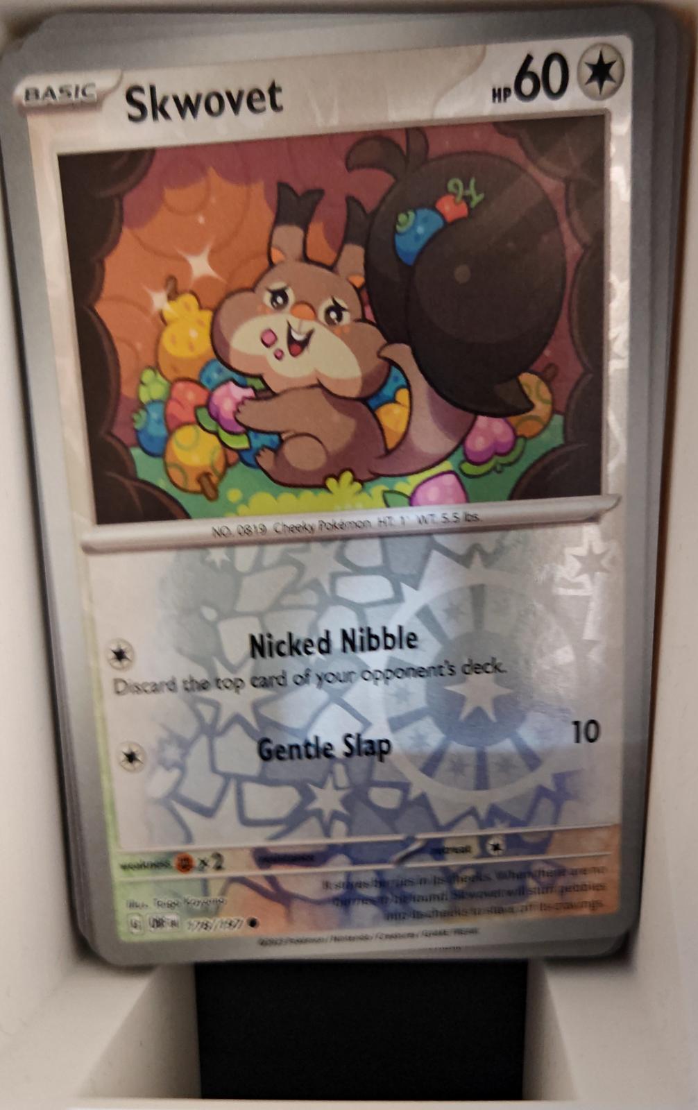 Skwovet - 178/197 - Reverse Holo - OBSIDIAN FLAMES - Pokemon - Common | AA18-64