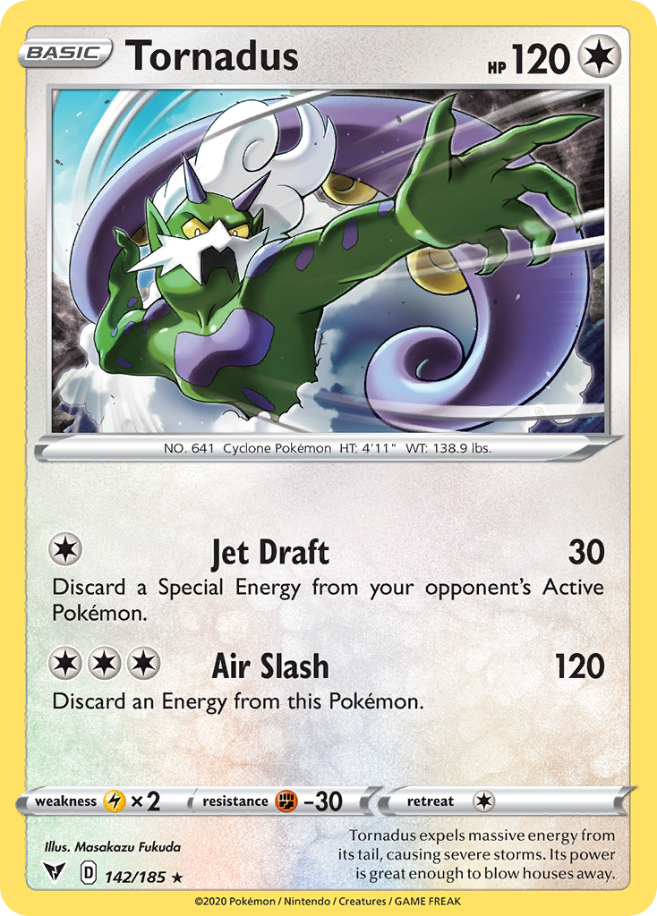 Tornadus - 142/185 - Holo - VIVID VOLTAGE - Pokemon - Rare | AA72-47