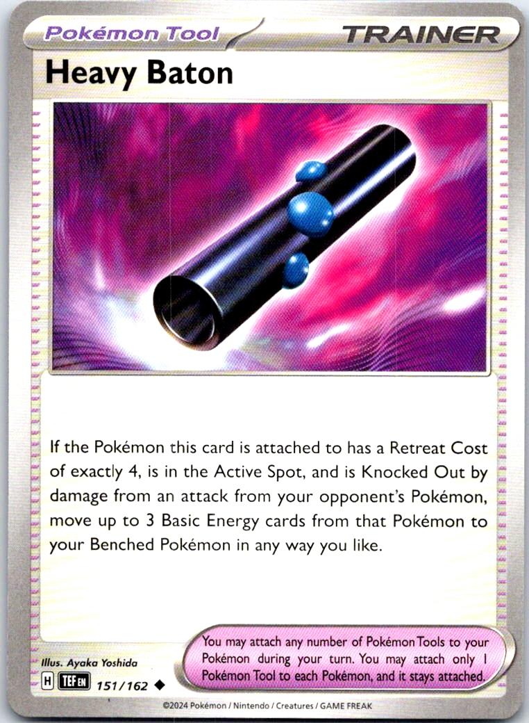 Heavy Baton - 151/162 - - TEMPORAL FORCES - Pokemon - Uncommon | AB25-15