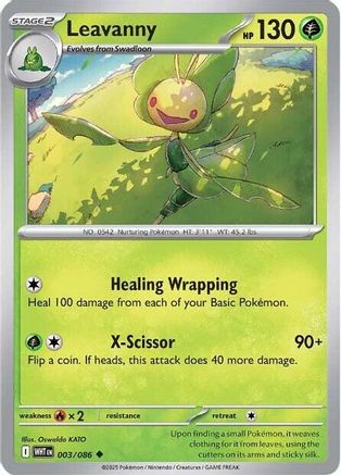 Leavanny - 003/086 - - WHITE FLARE - Pokemon - Uncommon | AA02-24