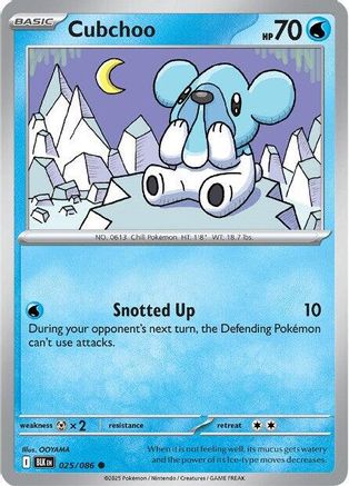 Cubchoo - 025/086 - - BLACK BOLT - Pokemon - Common | AA02-61