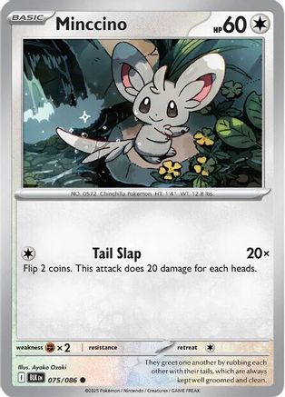 Minccino - 075/086 - - BLACK BOLT - Pokemon - Common | AA02-63