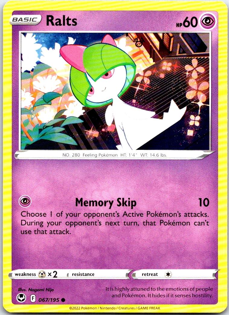 Ralts - 067/195 - - SILVER TEMPEST - Pokemon - Common | AB29-16