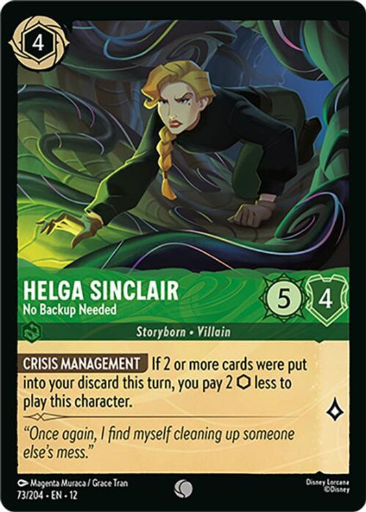 Helga Sinclair - No Backup Needed - 73/204 - - WILDS UNKNOWN - Lorcana - | LAA01-66