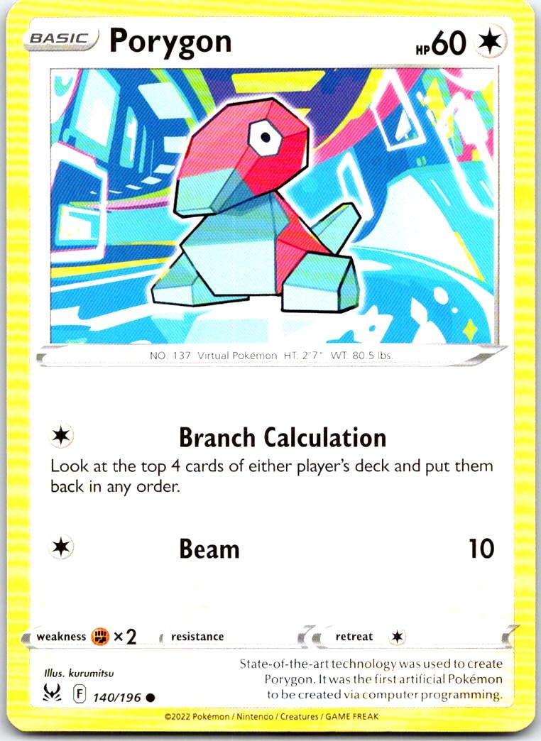 Porygon - 140/196 - - LOST ORIGIN - Pokemon - Common | AB20-18