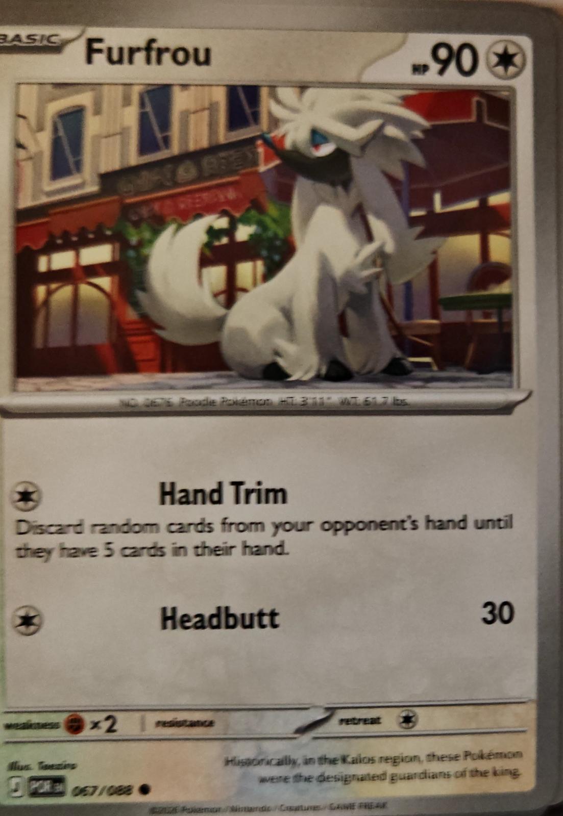 Furfrou - 067/088 - - PERFECT ORDER - Pokemon - Common | AA01-89