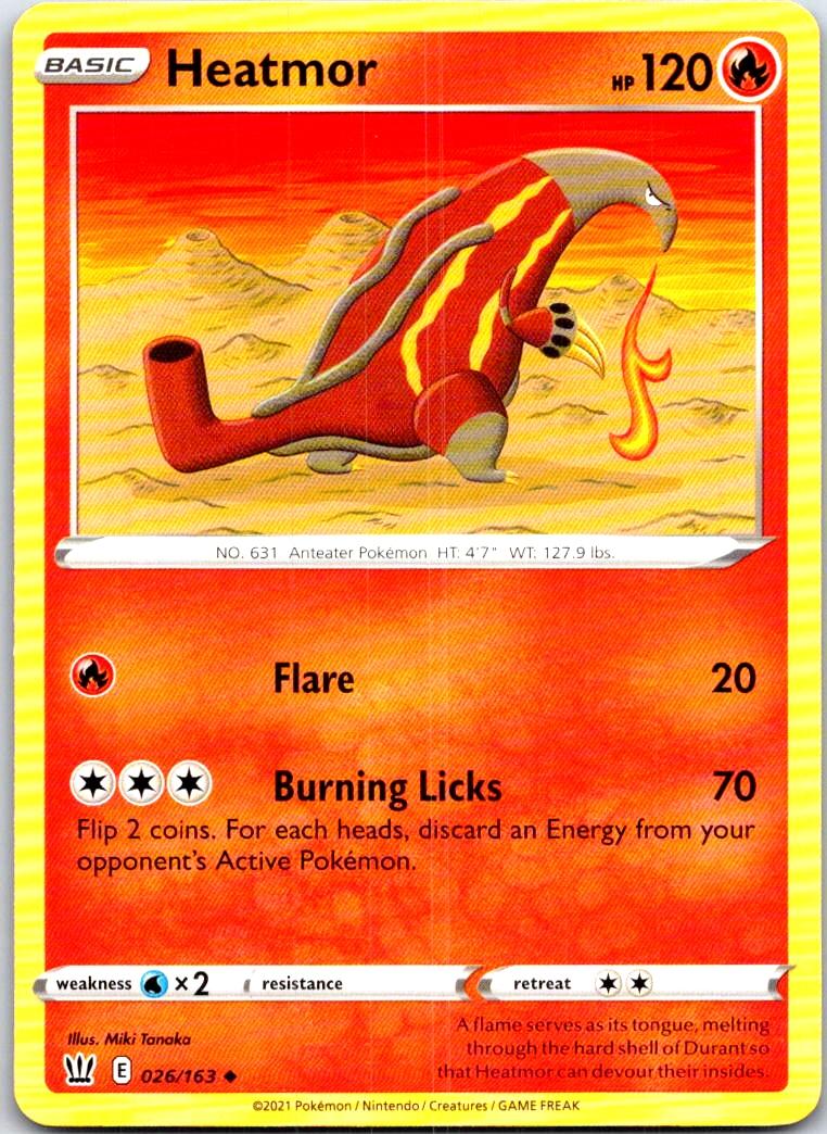 Heatmor - 026/163 - - BATTLE STYLES - Pokemon - Uncommon | AB96-48