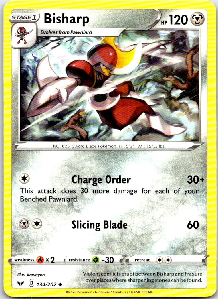 Bisharp - 134/202 - - SWORD & SHIELD - Pokemon - Uncommon | AB74-42