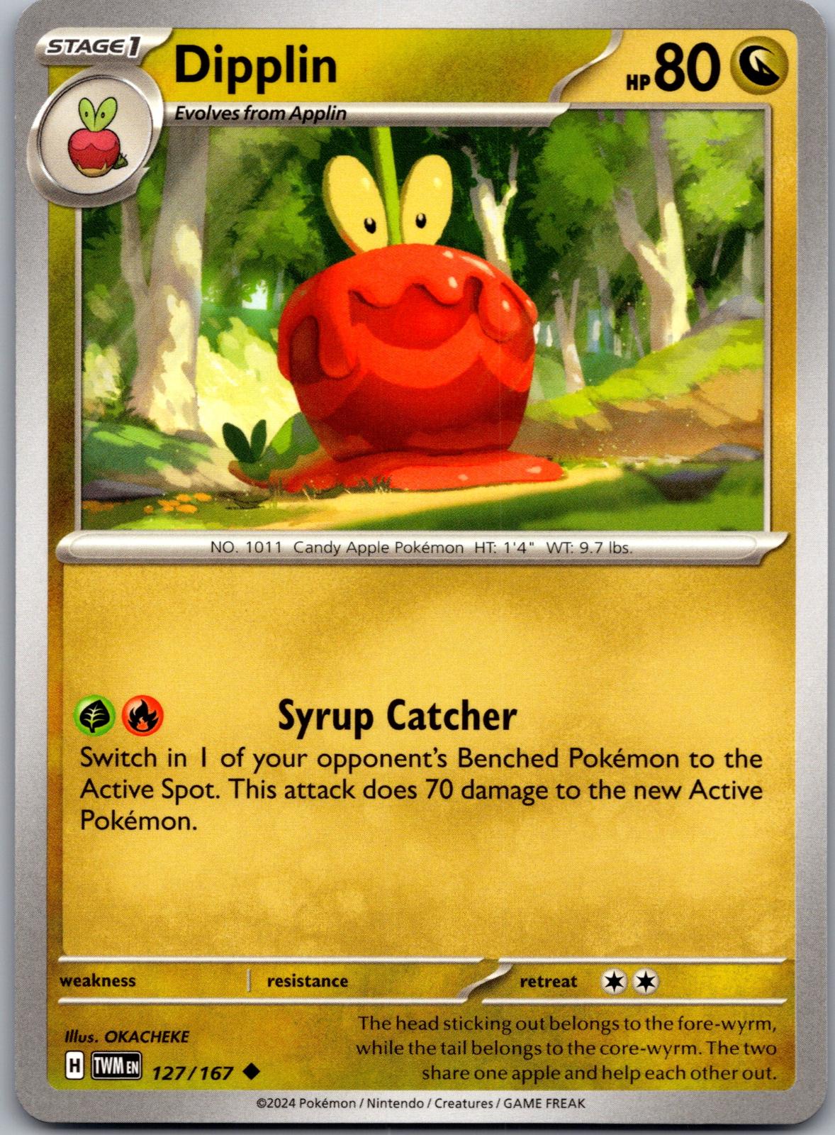 Dipplin - 127/167 - - TWILIGHT MASQUERADE - Pokemon - Uncommon | AA87-19