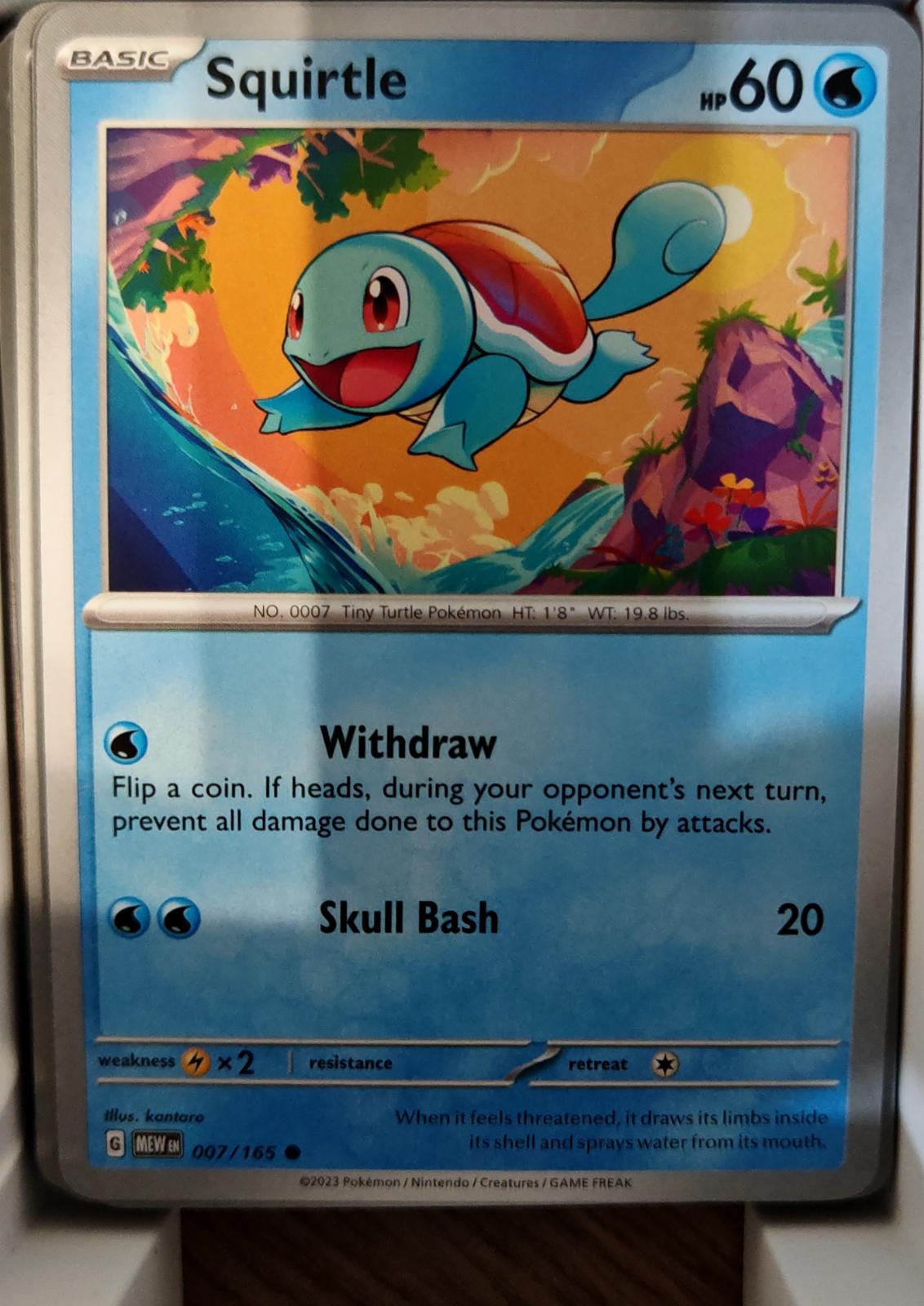 Squirtle - 007/165 - - 151 - Pokemon - Common | AA74-27