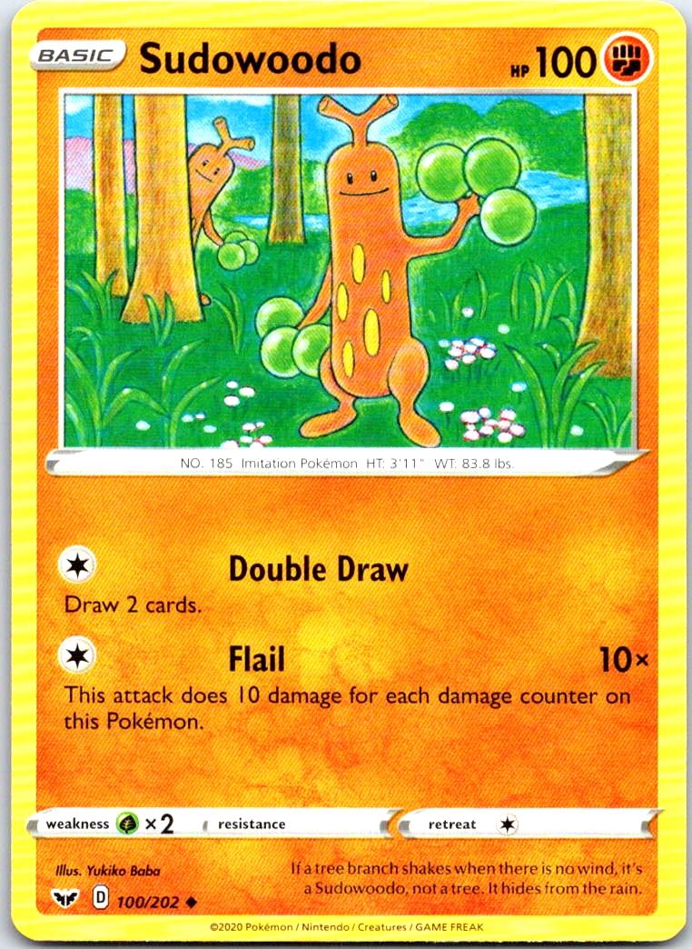 Sudowoodo - 100/202 - - SWORD & SHIELD - Pokemon - Uncommon | AB46-43