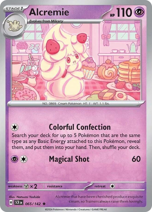 Alcremie - 65/142 - Reverse Holo - STELLAR CROWN - Pokemon - Rare | AA04-64