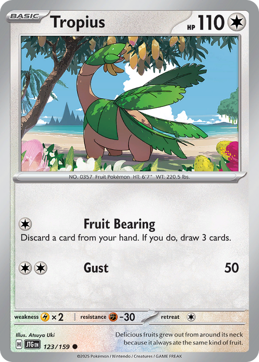 Tropius - 123/159 - Reverse Holo - JOURNEY TOGETHER - Pokemon - Common | AA49-88
