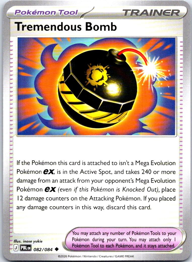 Tremendous Bomb - 082/084 - - PITCH BLACK - Pokemon - Uncommon | AB30-30
