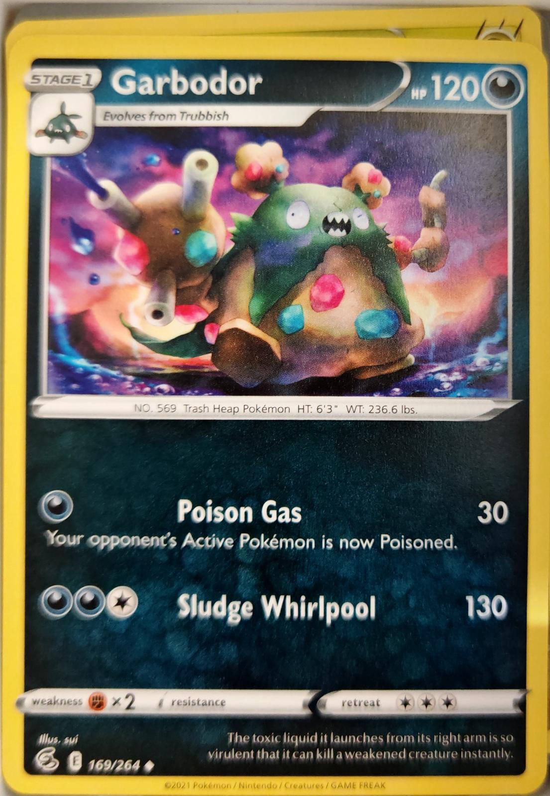Garbodor - 169/264 - - FUSION STRIKE - Pokemon - Uncommon | AA10-83