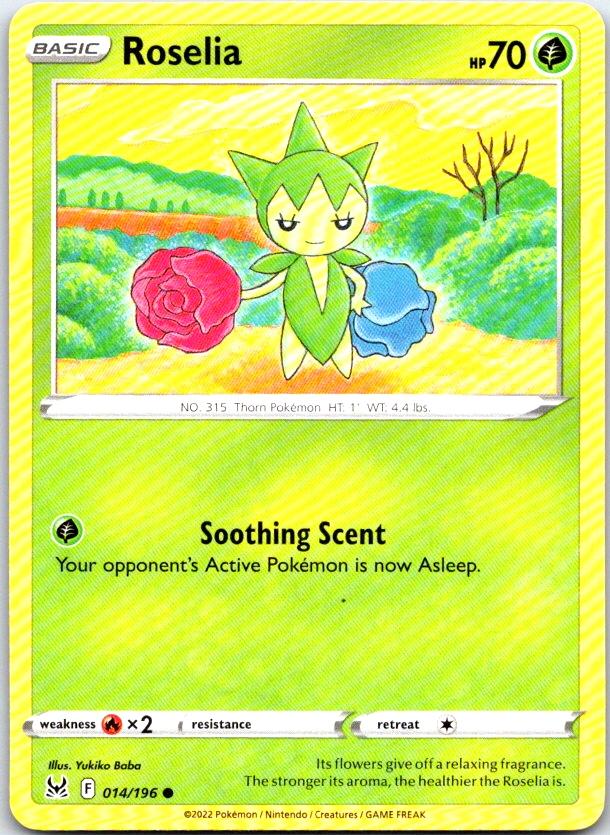 Roselia - 014/196 - - LOST ORIGIN - Pokemon - Common | AC09-5