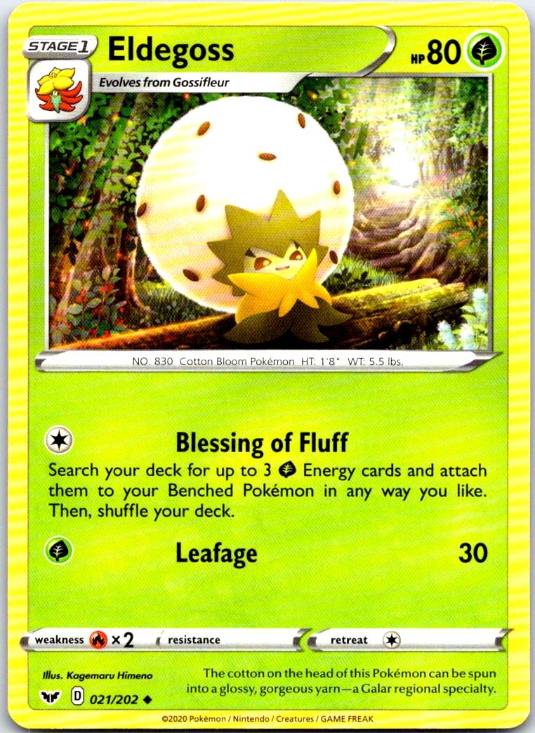 Eldegoss - 021/202 - - SWORD & SHIELD - Pokemon - Uncommon | AB76-35