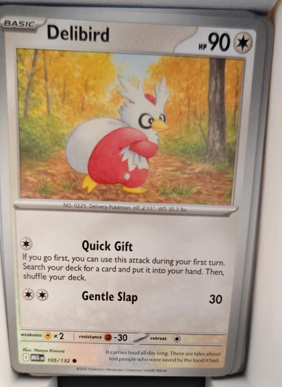 Delibird - 105/132 - - MEGA EVOLUTION - Pokemon - Common | AA32-36