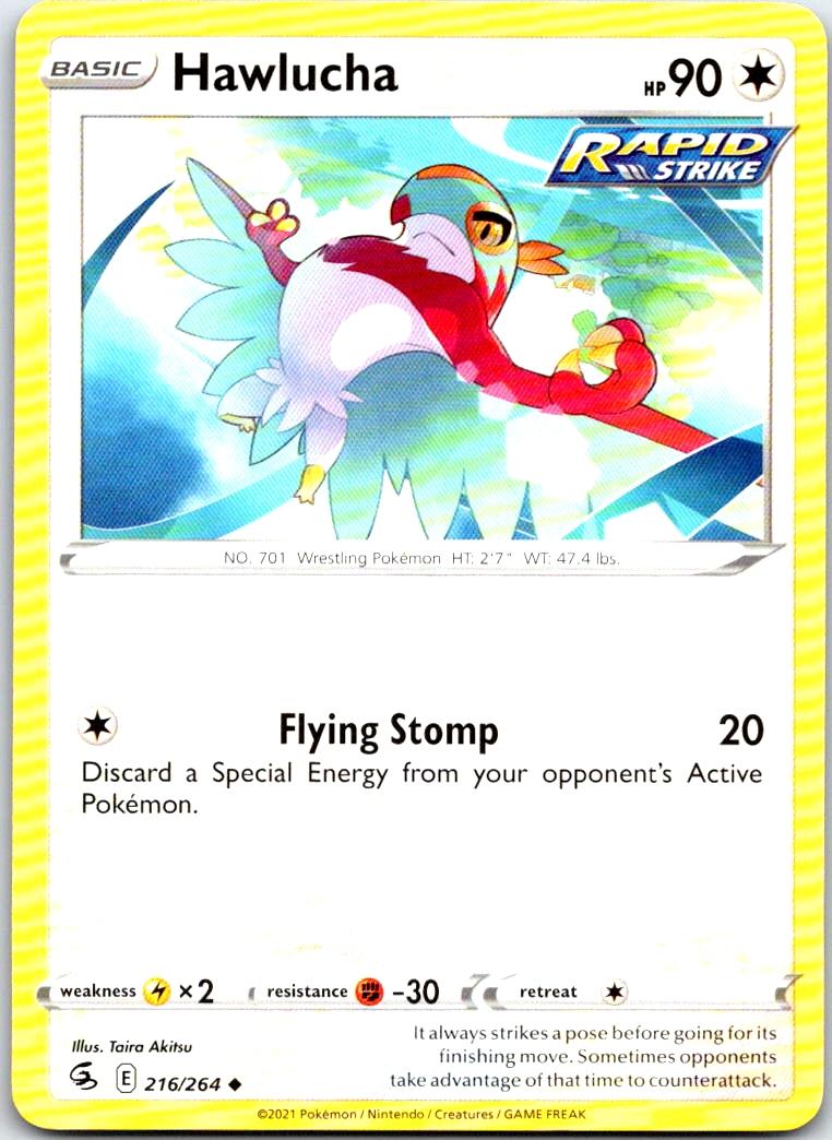 Hawlucha - 216/264 - - FUSION STRIKE - Pokemon - Uncommon | AB38-30