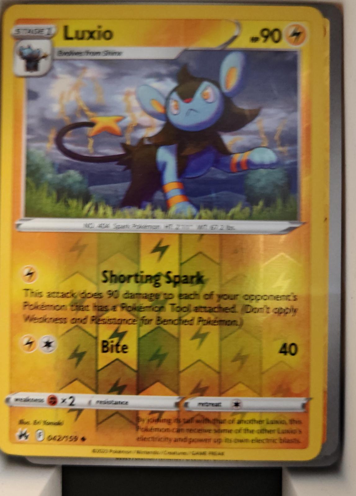 Luxio - 042/159 - Reverse Holo - CROWN ZENITH - Pokemon - Uncommon | AA20-31