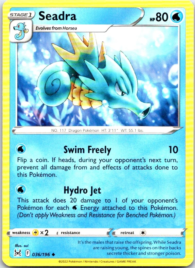 Seadra - 036/196 - - LOST ORIGIN - Pokemon - Uncommon | AB48-26