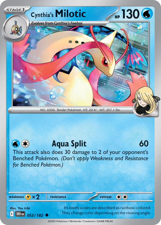 Cynthia's Milotic - 053/182 - - DESTINED RIVALS - Pokemon - Uncommon | AA12-25