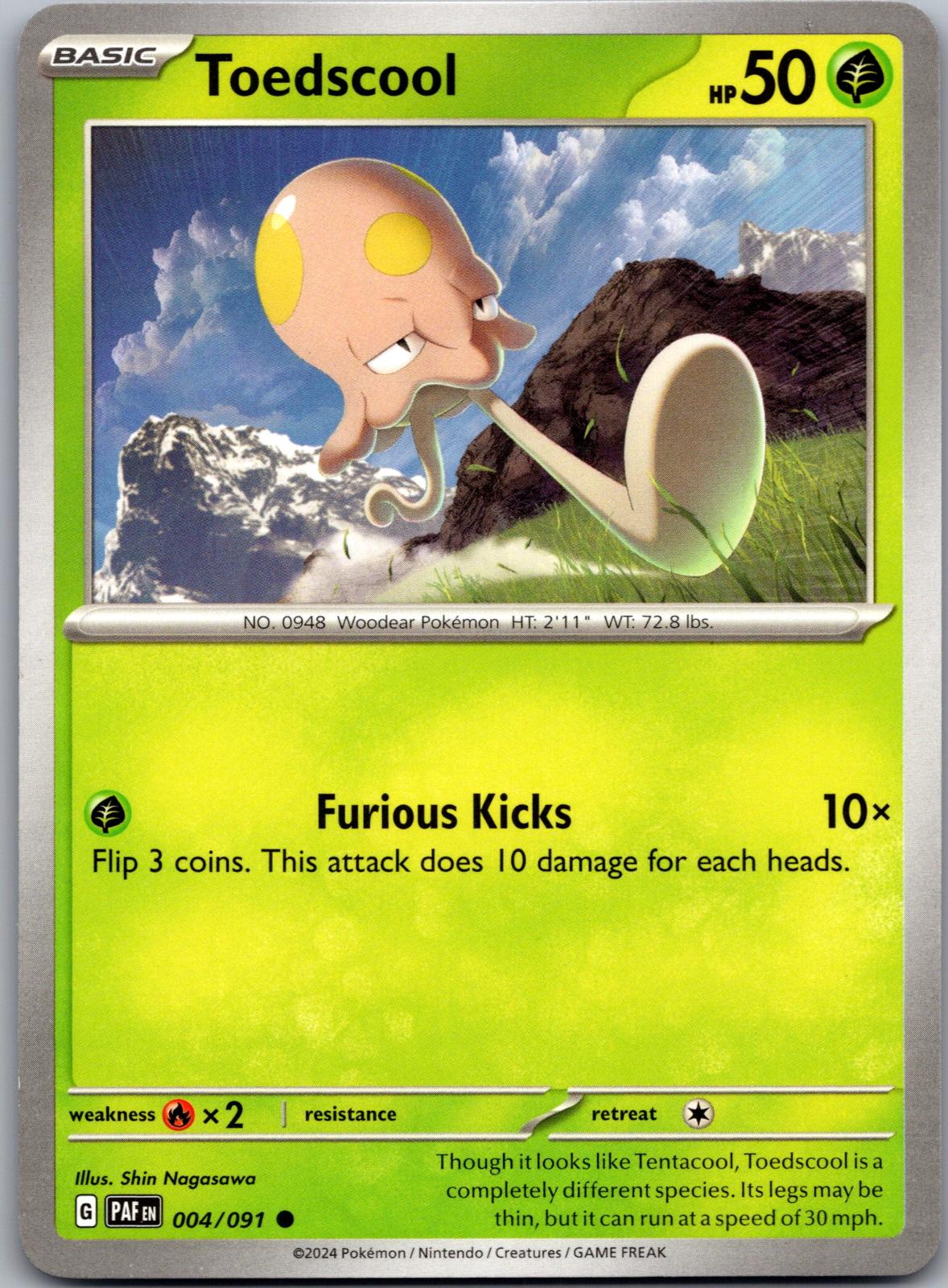 Toedscool - 004/091 - - PALDEAN FATES - Pokemon - Common | AA81-44
