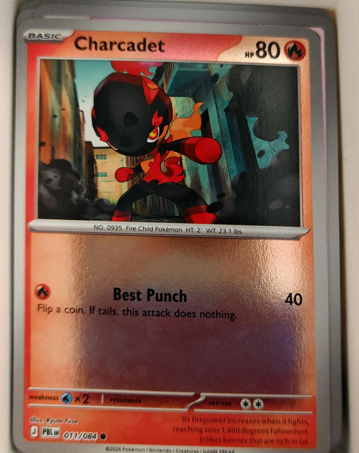 Charcadet - 011/084 - Reverse Holo - PITCH BLACK - Pokemon - Common | AA26-24