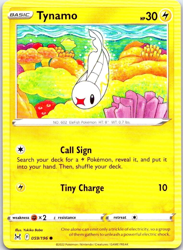 Tynamo - 059/196 - - LOST ORIGIN - Pokemon - Common | AB43-17