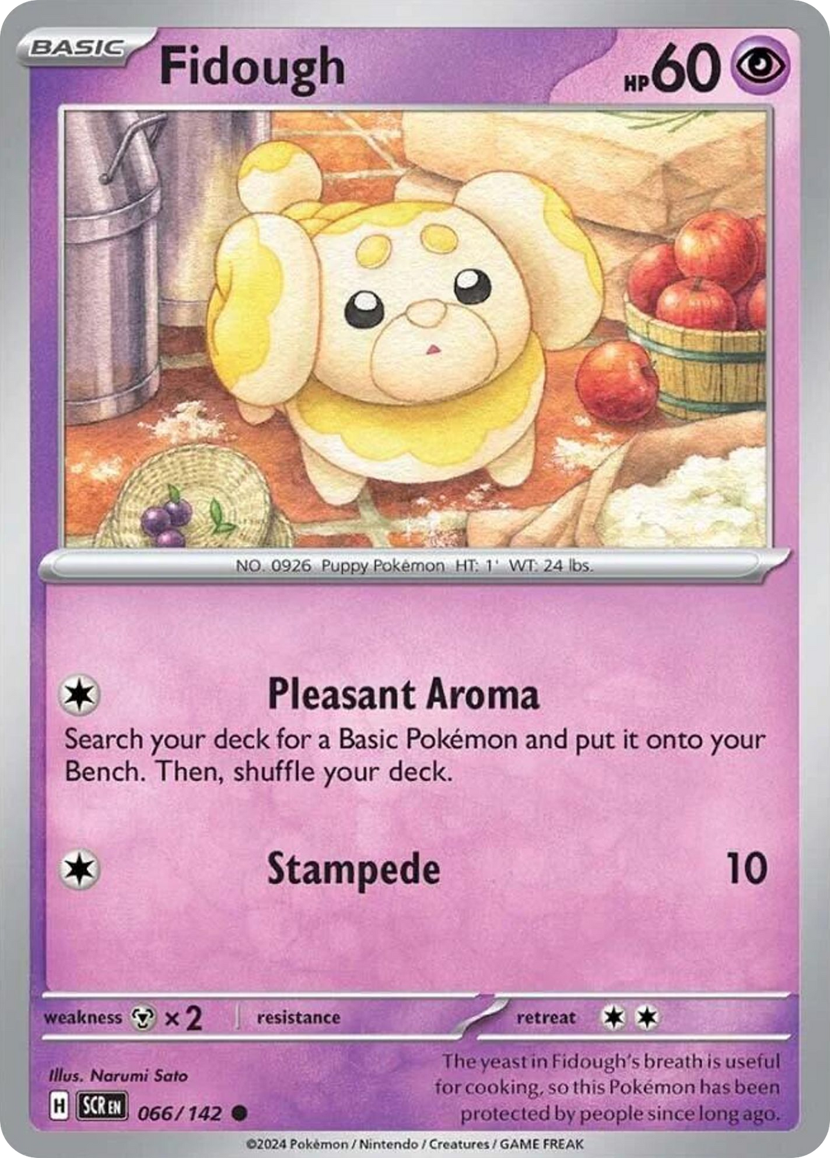 Fidough - 66/142 - - STELLAR CROWN - Pokemon - Common | AA05-57