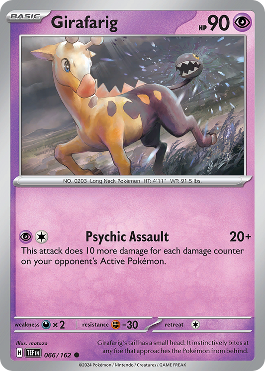 Girafarig - 066/162 - - TEMPORAL FORCES - Pokemon - Common | AA02-38