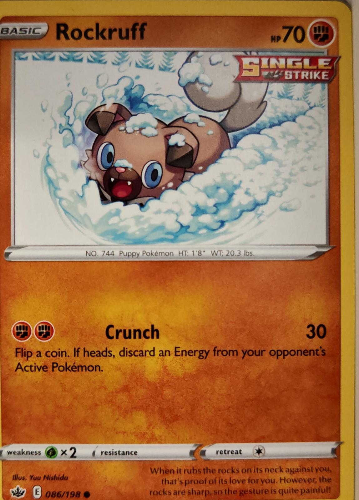 Rockruff - 086/198 - - CHILLING REIGN - Pokemon - Common | AA03-4
