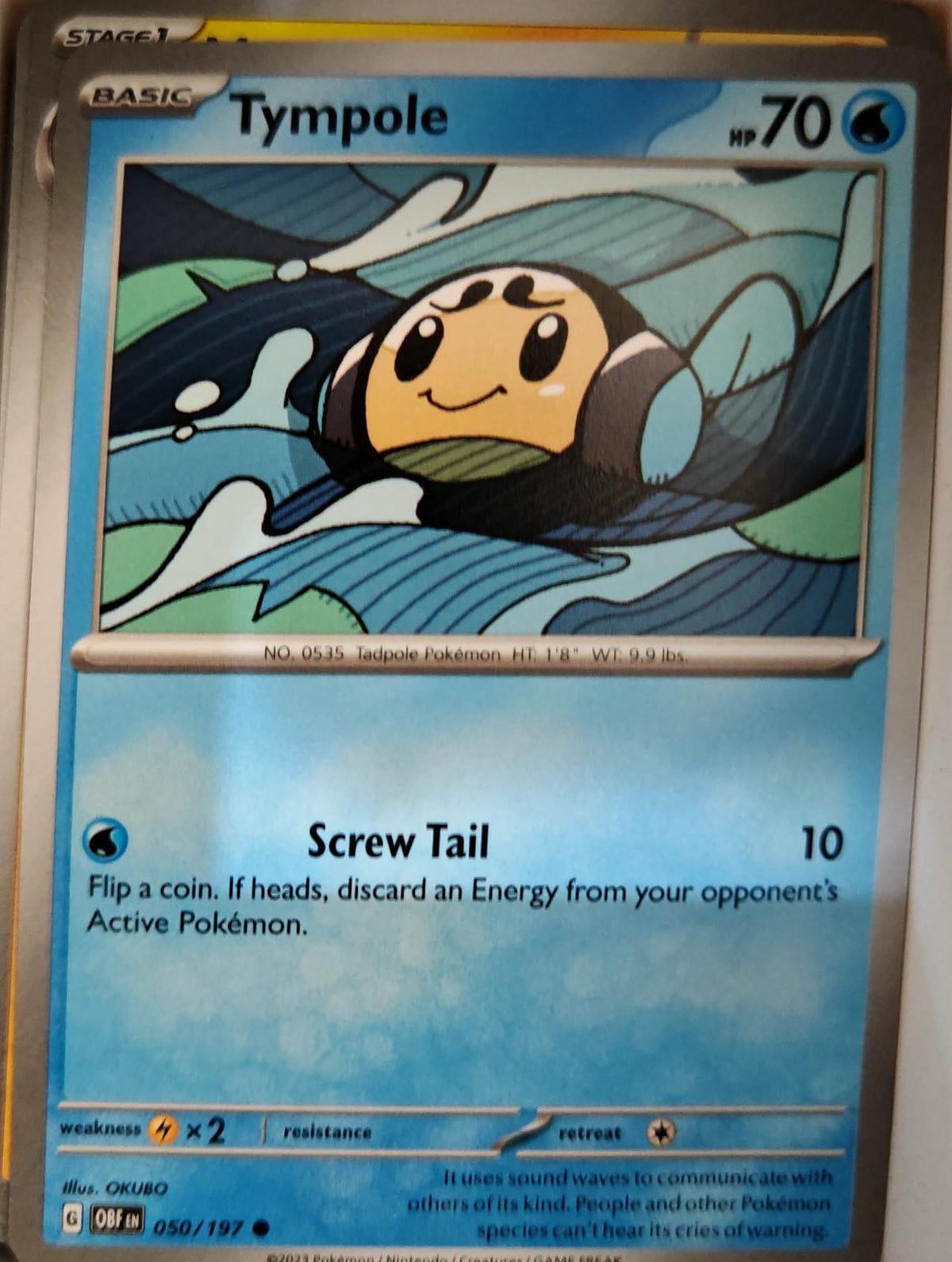 Tympole - 050/197 - - OBSIDIAN FLAMES - Pokemon - Common | AA05-62