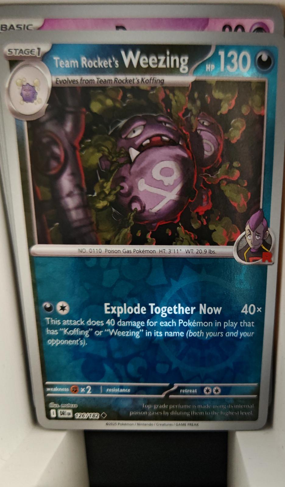 Team Rocket's Weezing - 126/182 - Reverse Holo - DESTINED RIVALS - Pokemon - | AA19-56