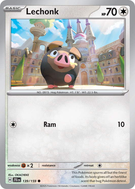 Lechonk - 139/159 - Reverse Holo - JOURNEY TOGETHER - Pokemon - Common | AA72-37
