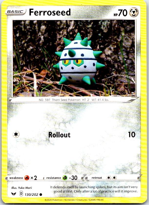 Ferroseed - 130/202 - - SWORD & SHIELD - Pokemon - Common | AC02-38