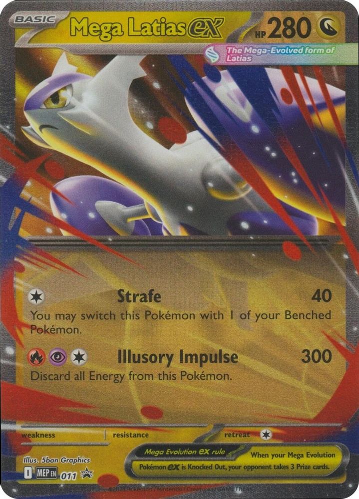 Mega Latias ex - 011 - Holo - ME: MEGA EVOLUTION PROMO - Pokemon - | AA37-33