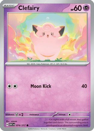 Clefairy - 074/217 - - ASCENDED HEROES - Pokemon - Common | AA02-79