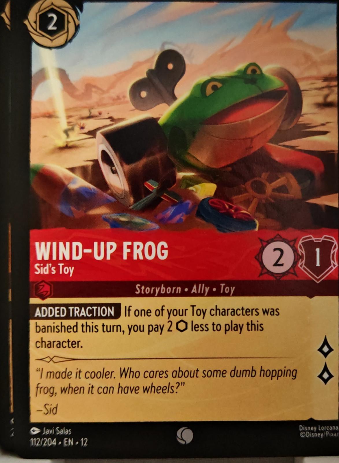 Wind-Up Frog - Sid's Toy - 112/204 - - WILDS UNKNOWN - Lorcana - | LAA01-43