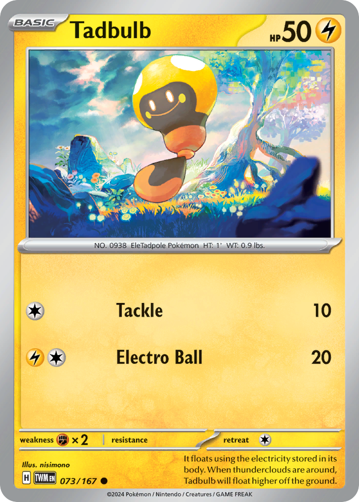 Tadbulb - 073/167 - - TWILIGHT MASQUERADE - Pokemon - Common | AA46-58