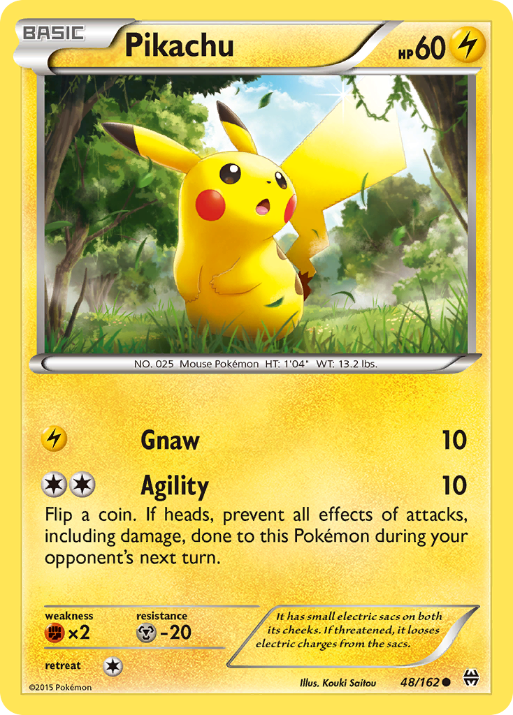 Pikachu - 48/162 - - BREAKTHROUGH - Pokemon - Common | AA114-17