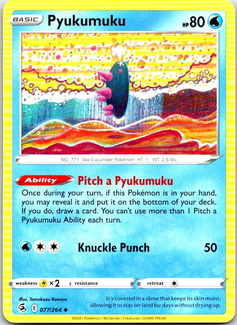Pyukumuku - 077/264 - - FUSION STRIKE - Pokemon - Uncommon | AB40-30