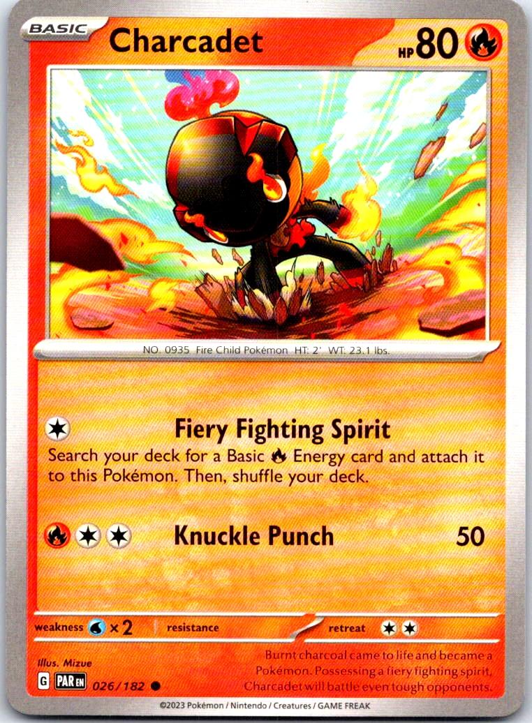 Charcadet - 026/182 - - PARADOX RIFT - Pokemon - Common | AB27-2