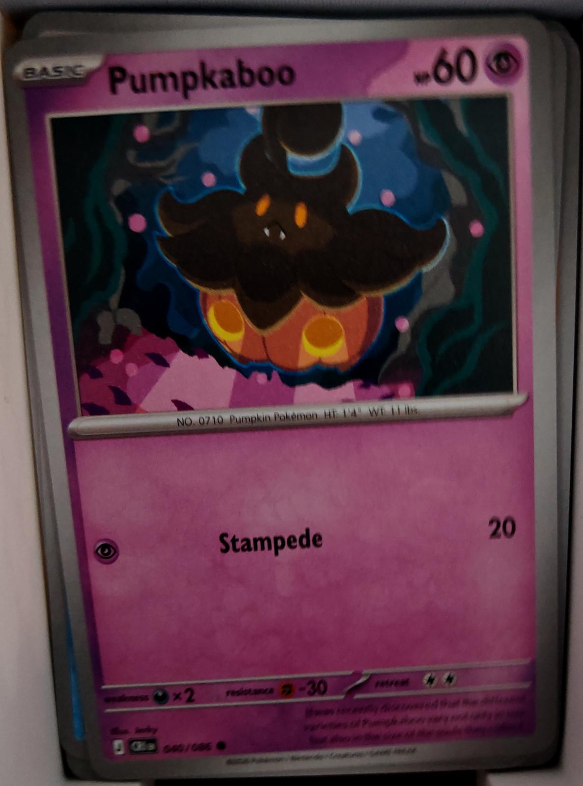 Pumpkaboo - 040/086 - - CHAOS RISING - Pokemon - Common | AA43-34