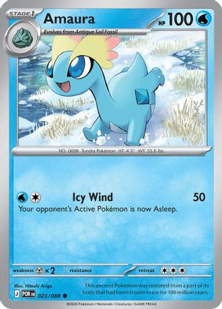 Amaura - 023/088 - - PERFECT ORDER - Pokemon - Common | AA03-94
