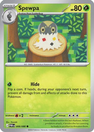 Spewpa - 008/088 - - PERFECT ORDER - Pokemon - Common | AA05-5