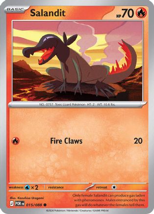 Salandit - 015/088 - - PERFECT ORDER - Pokemon - Common | AA02-83