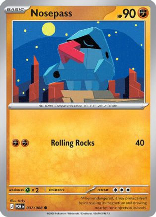 Nosepass - 037/088 - - PERFECT ORDER - Pokemon - Common | AA02-87