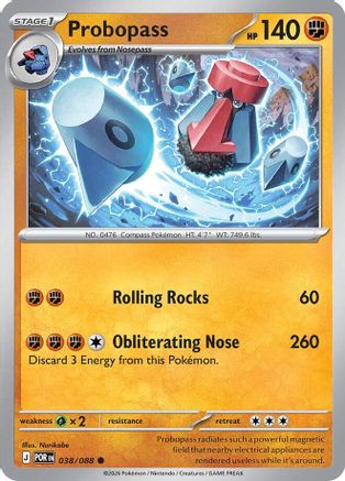 Probopass - 038/088 - Reverse Holo - PERFECT ORDER - Pokemon - Common | AA04-19